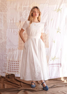 MOINEAU DRESS (WHITE) MADAME SHOUSHOU