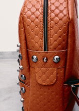 Load image into Gallery viewer, Retro Backpack Large Cognac Nickel Elena Athanasiou
