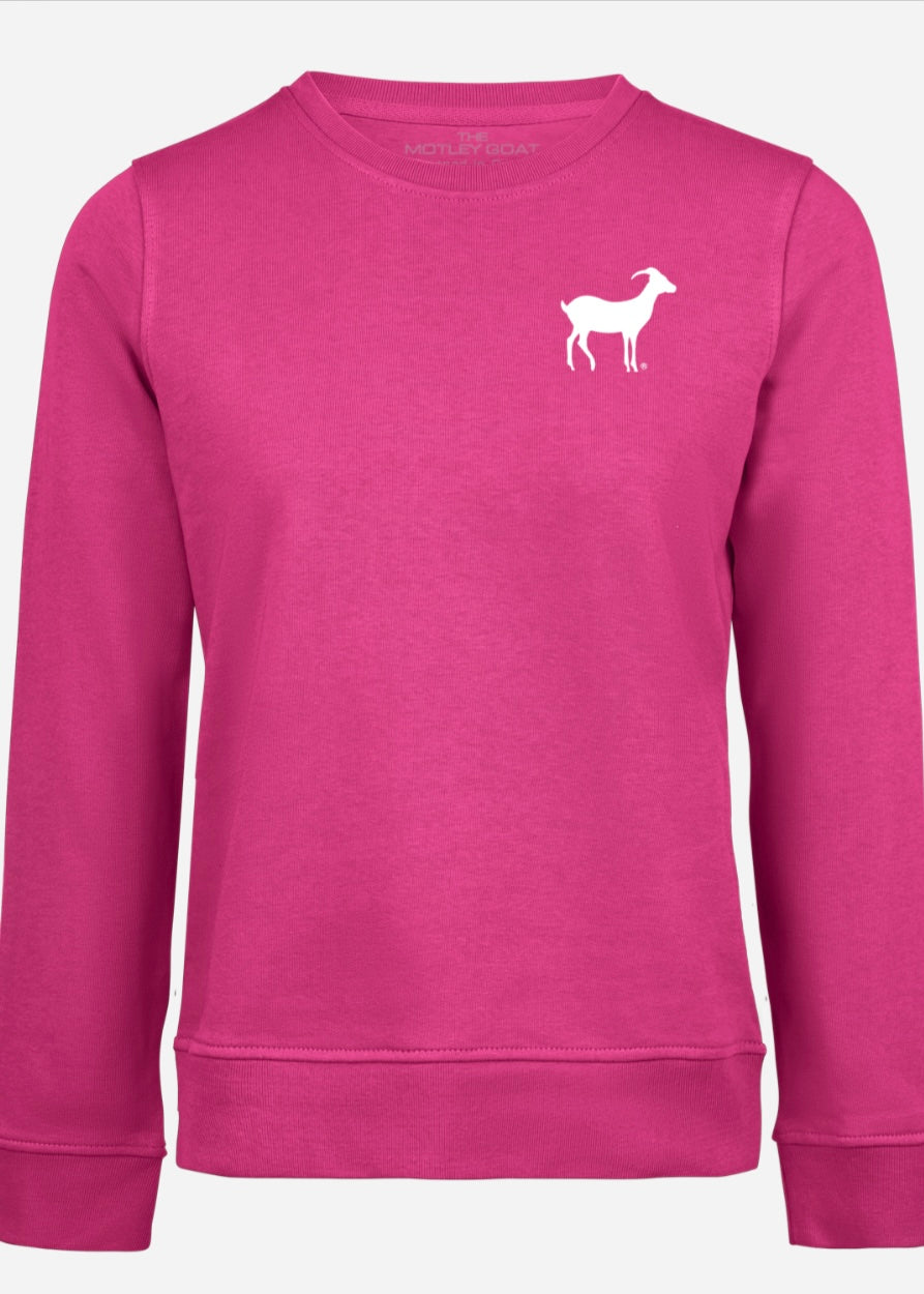 Nowness Crewneck Sweatshirt (Pink) THE MOTLEY GOAT