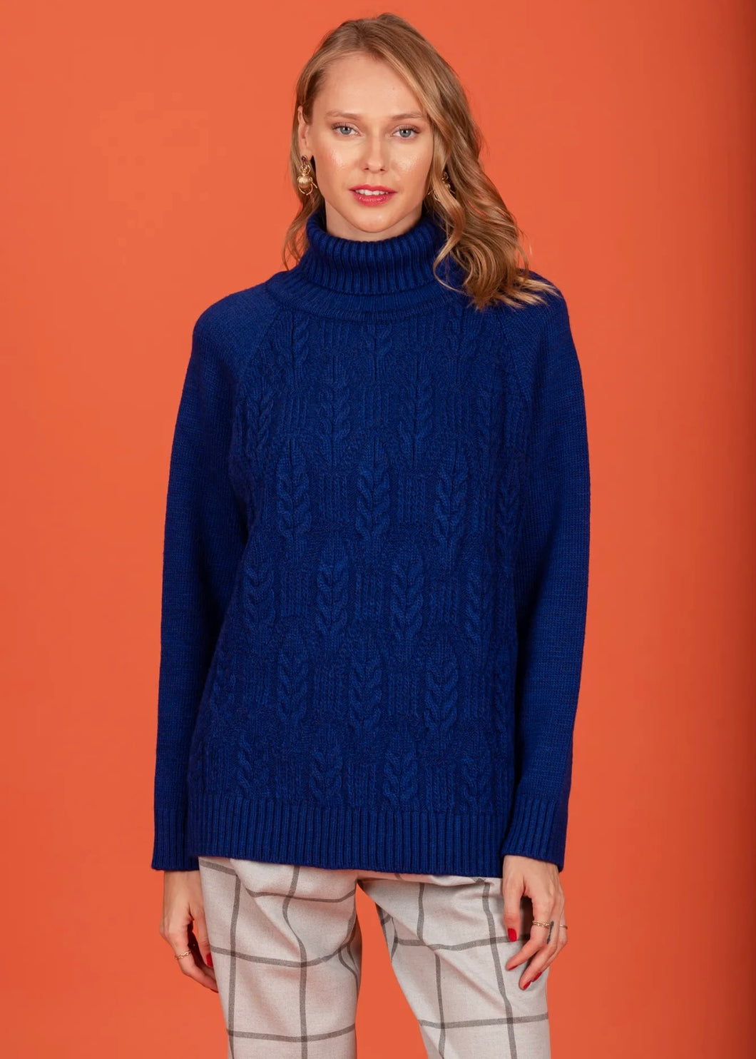 Idina knit sweater (Intense Blue) Chaton