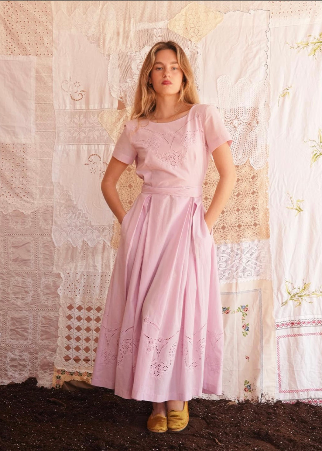 MOINEAU DRESS (OLD PINK) MADAME SHOUSHOU