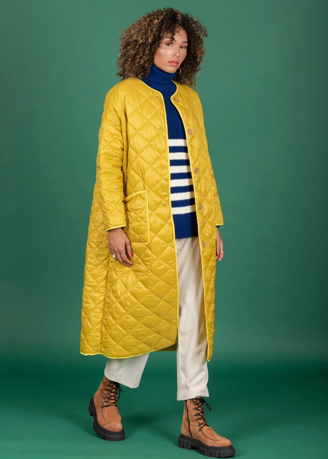 Puffer coat (Dark Yellow) Chaton
