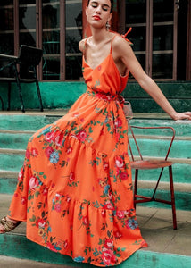 SICILY DRESS (ORANGE) BeeMe