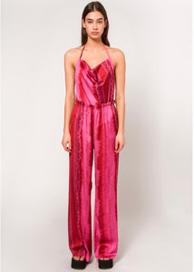ALVINA SATIN PANTS Sun.Set.Go (FUCHSIA TIE DYE)