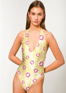 CARMEN PRINTED ONE PIECE Sun.Set.Go (LIME TIE DYE)