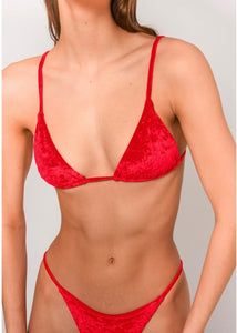 ZENIA VELVET BIKINI Sun.Set.Go (RED)