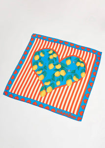 ANNA SILK SCARF (LEMONS) KARAVAN