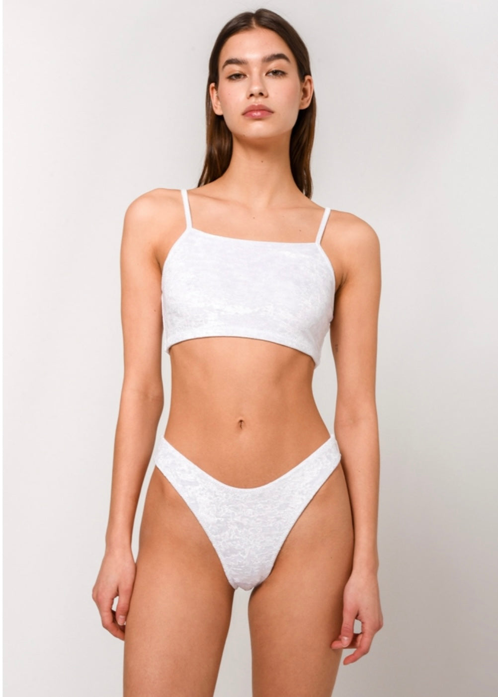 NICOLE VELVET BIKINI Sun.Set.Go (WHITE)