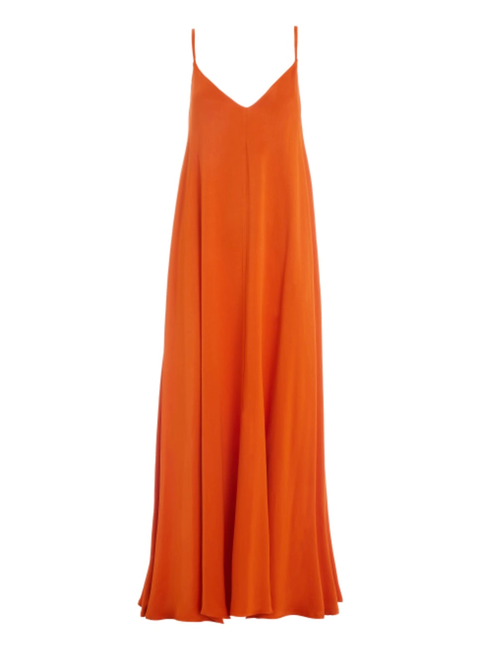OVERSIZED DRESS WITH SPAGHETTI STRAPS (Orange) MILKWHITE