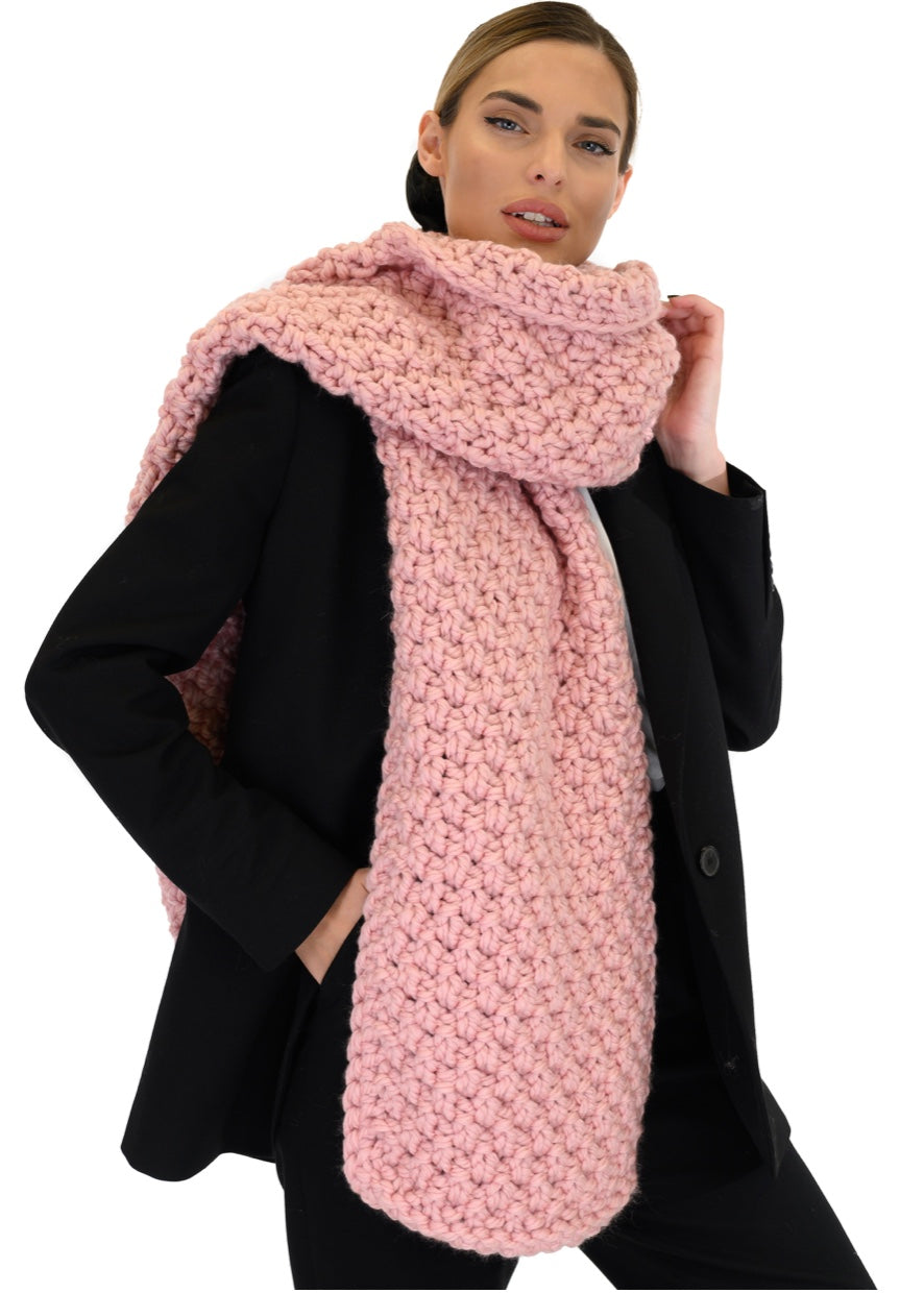 Blanket Scarf MUMSHANDMADE (Pink)