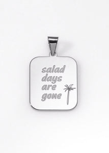 Catchphrase "salad days are gone" στοιχείο ασημί PRIGIPO