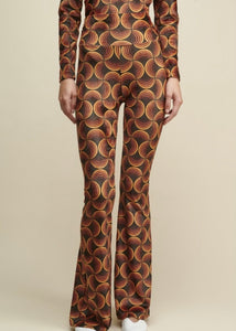 GLORY PRINTED VELVET PANTS Sun.Set.Go. (CIRCLES)