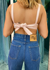 BUSTIER TOP (Pink) MILKWHITE