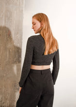 Load image into Gallery viewer, FAIRYTALE CROPPED TOP ANTHRACITE ARPYES
