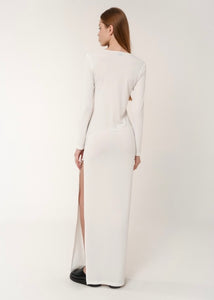 CLAUDIA MAXI DRESS Sun.Set.Go (WHITE)