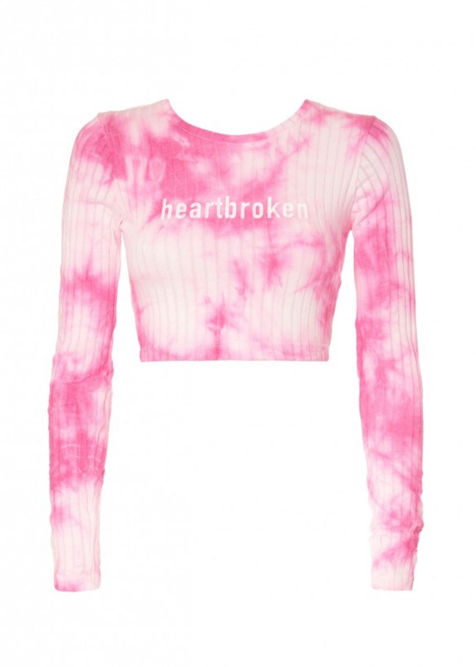 KNIT LONG SLEEVE TOP (Pink) MILKWHITE