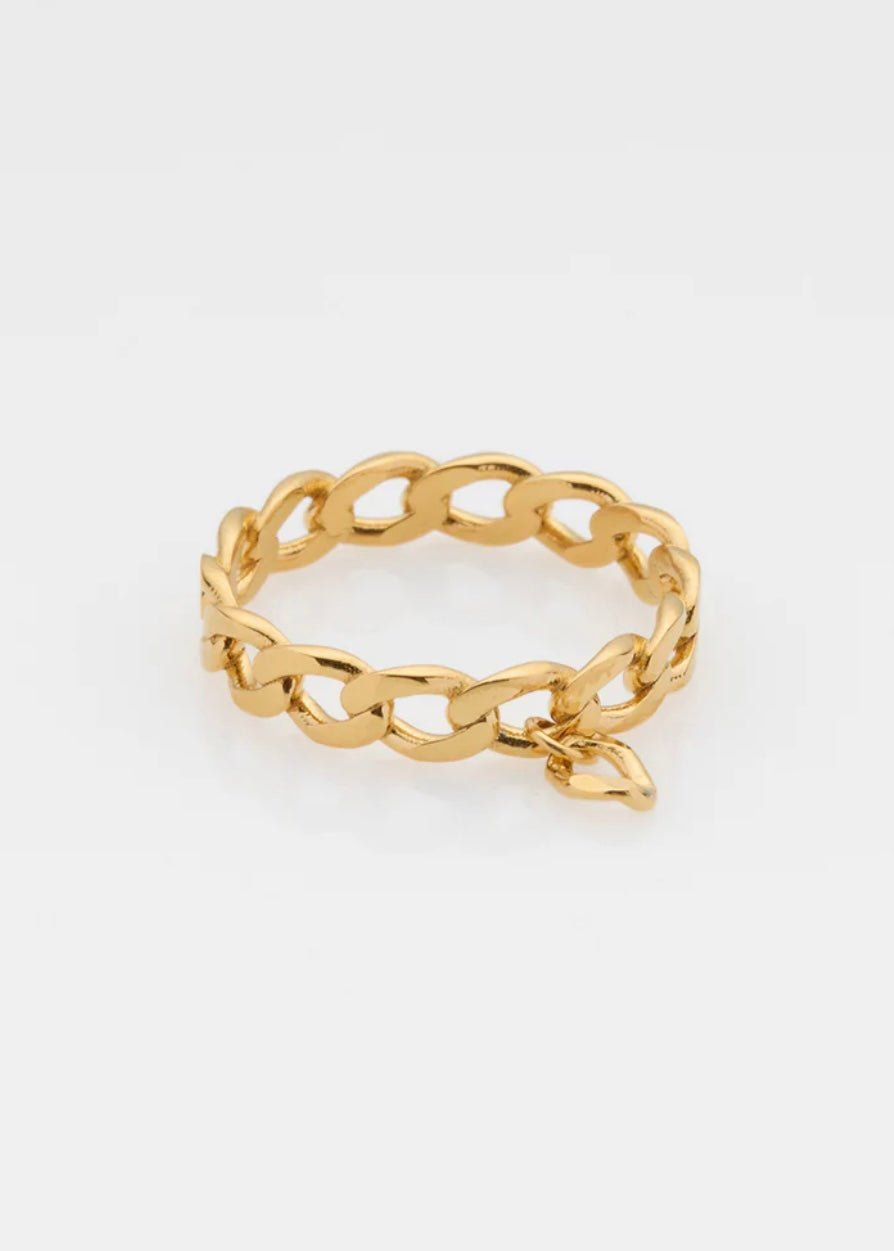Stevie chain & element δαχτυλίδι χρυσό PRIGIPO