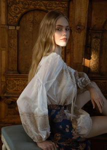 DELAWARE TOP (EMBROIDERED EMBELLISHED) Nidodileda