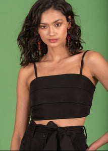 Charlie crop top (Jet Black) Chaton