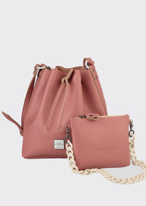Chain Pouch Bag Dusty Pink Elena Athanasiou