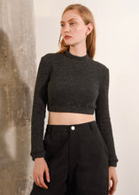 Load image into Gallery viewer, FAIRYTALE CROPPED TOP ANTHRACITE ARPYES
