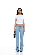 Load image into Gallery viewer, MW JEANS WITH LOGO MILKWHITE
