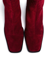 Load image into Gallery viewer, MIRELLA | DARK RED SUEDE ANKLE BOOTS ESIOT
