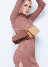 Load image into Gallery viewer, Paisley Baguette Mini Brown Elena Athanasiou
