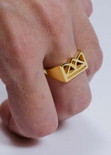 Φόρτωση εικόνας στο εργαλείο προβολής Συλλογής, New Era δαχτυλίδι γυαλιστερό χρυσό PRIGIPO

