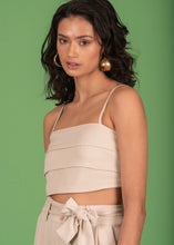 Load image into Gallery viewer, Charlie crop top (Beige) Chaton
