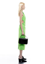 Load image into Gallery viewer, OPEN BACK GLOSSY DRESS (Lime) MILKWHITE
