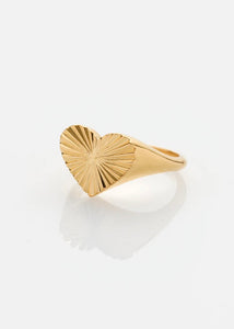 Sea & Sun heart δαχτυλίδι χρυσό PRIGIPO